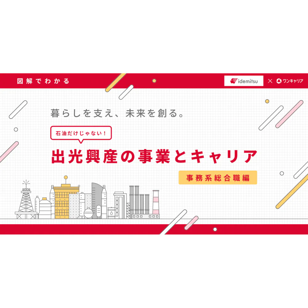 【図解でわかる】暮らしを支え、未来を創る。出光興産の事業とキャリア 事務系総合職編
