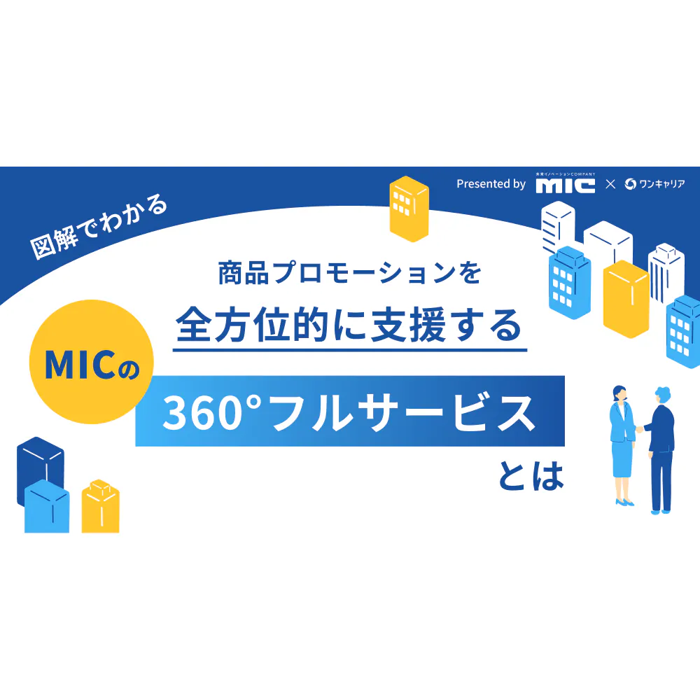 【図解でわかる】商品プロモーションを全方位的に支援する MICの360°フルサービスとは