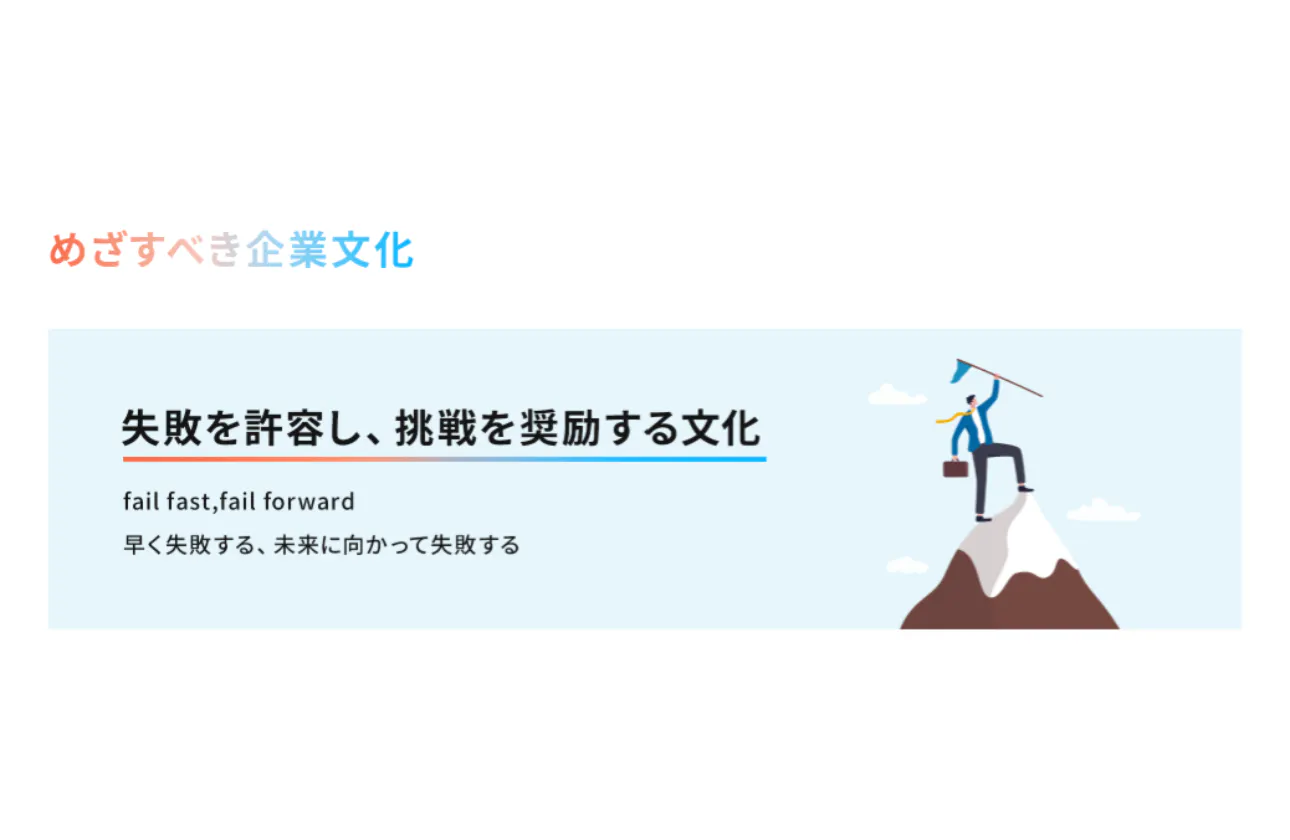 めざすべき企業文化