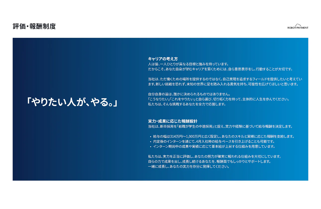 やりたい人が、やる。