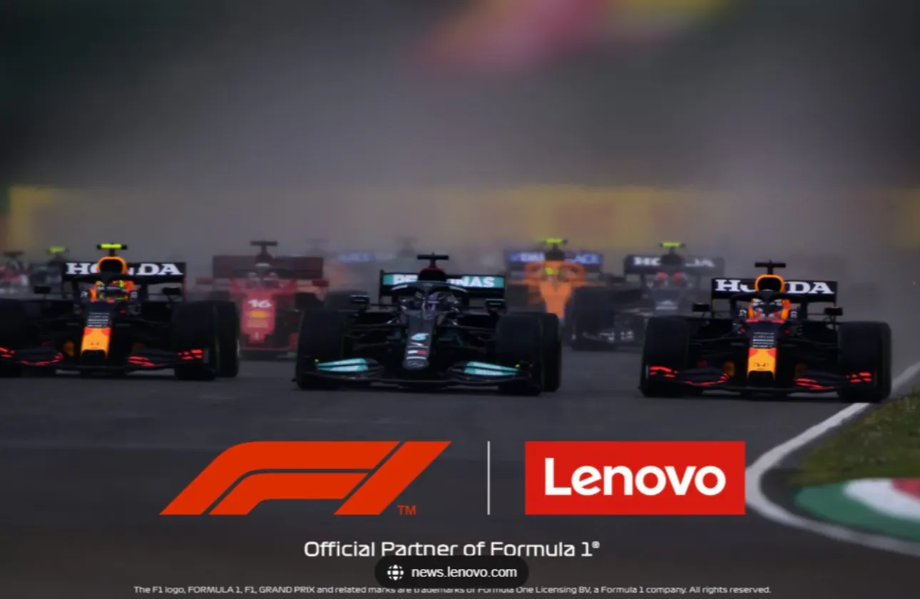 Formula 1のグローバル・テクノロジー・パートナーであるレノボ.。