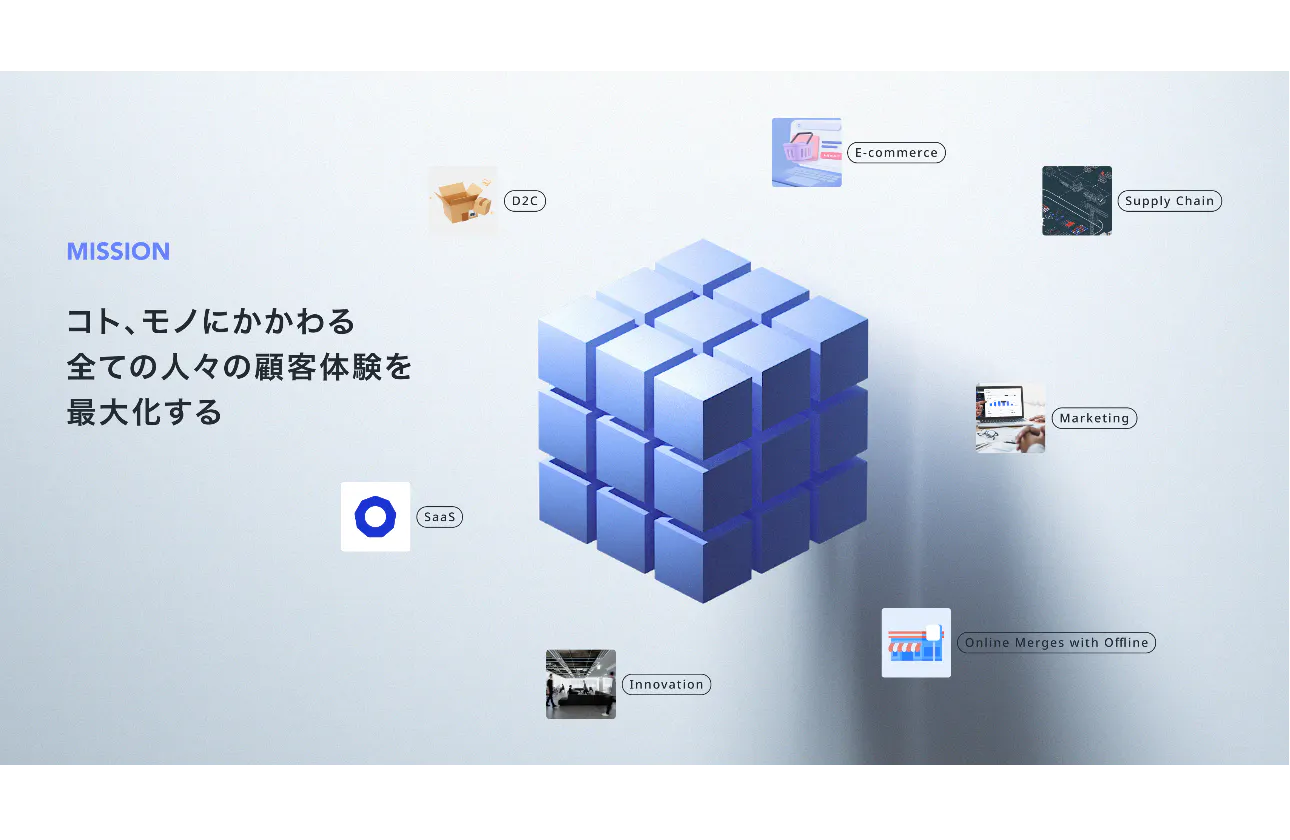 OUR MISSION 〜コト、モノにかかわる全ての人々の顧客体験を最大化する〜