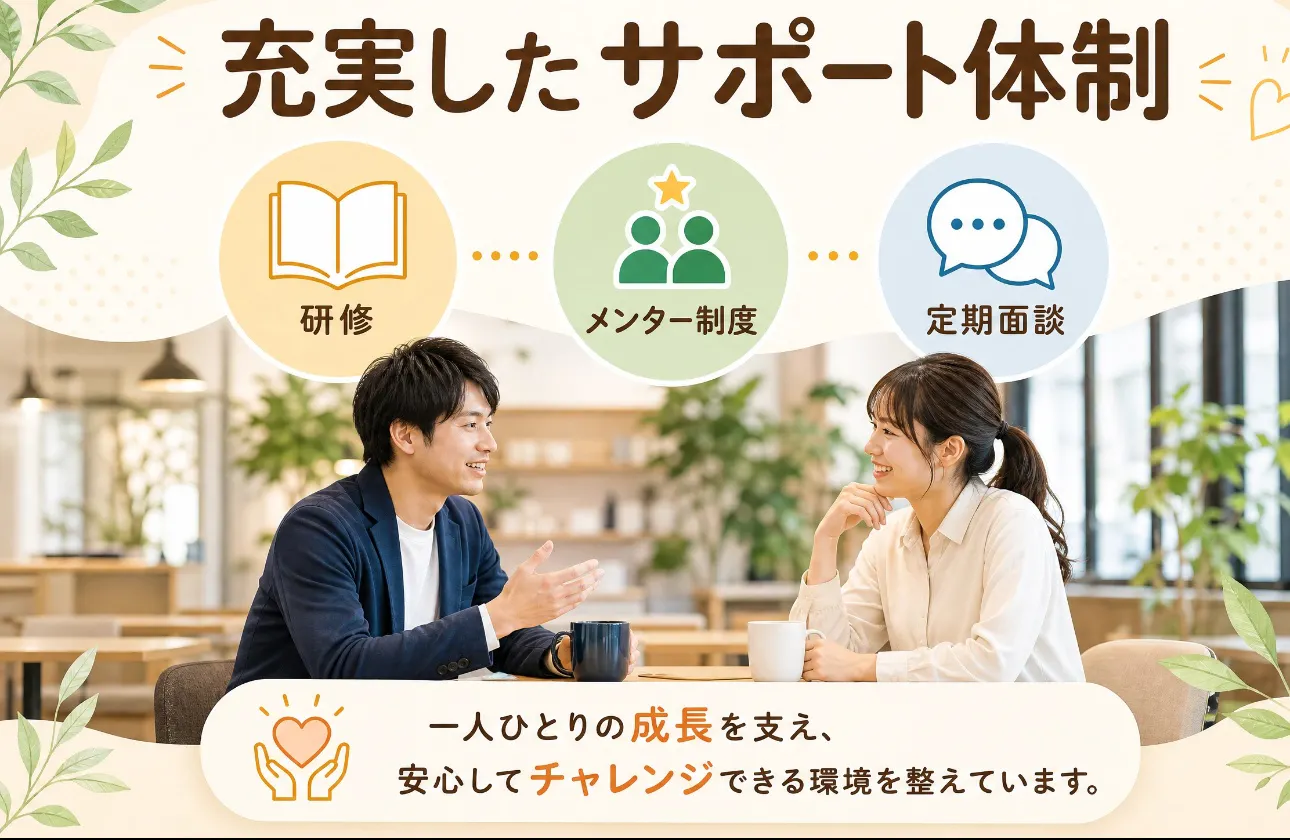 \充実したサポート体制/