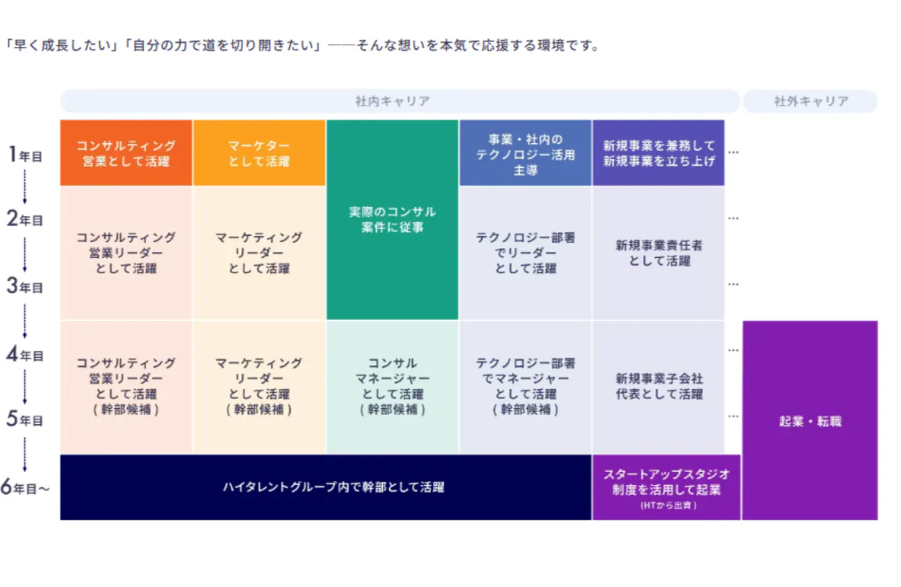 キャリアパスーーハイタレントで目指せる選択肢