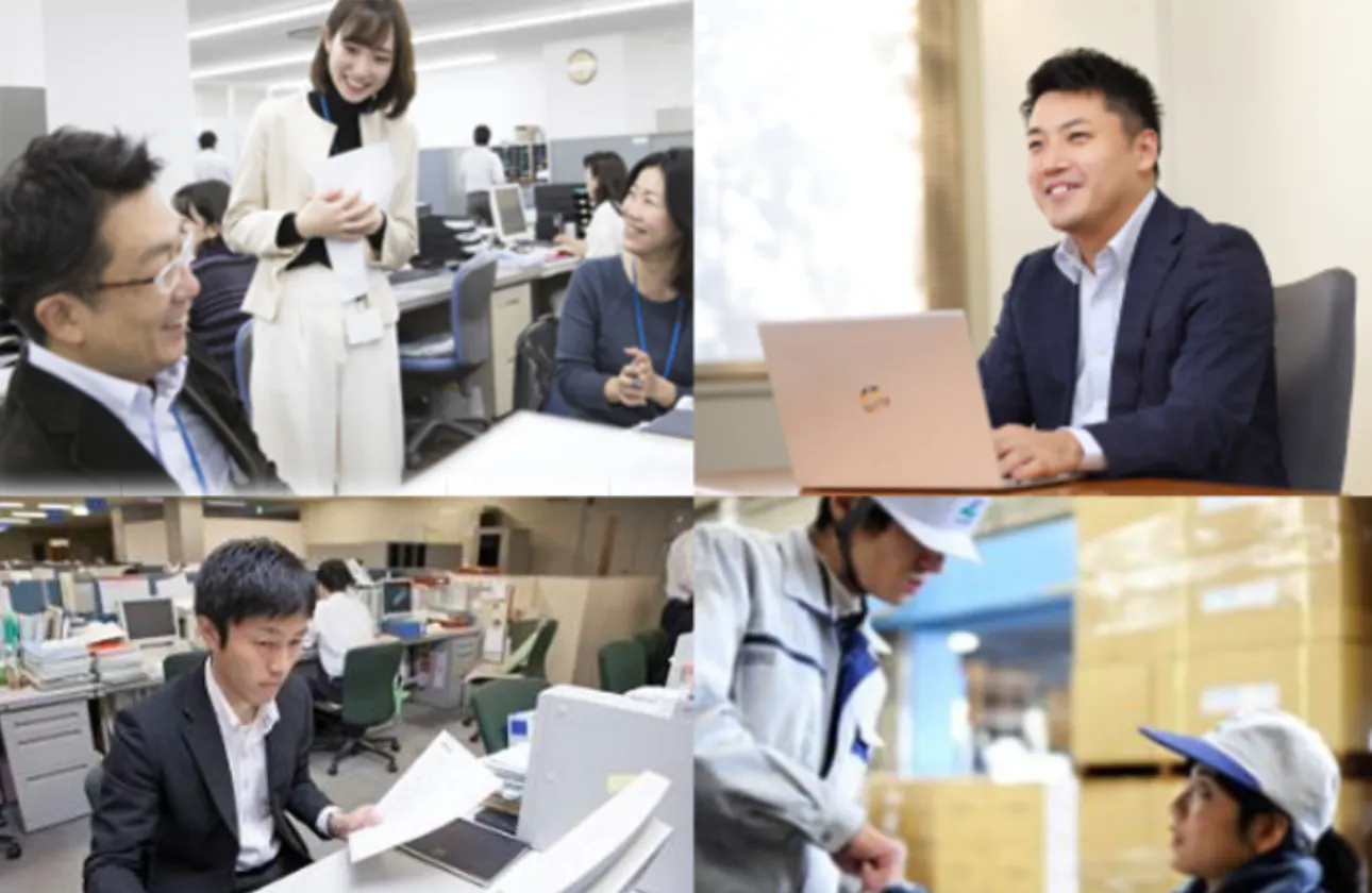 物流管理・運営、ソリューション営業、国際物流など、各社員が物流のプロフェッショナルを目指すための、様々な職種や幅広いフィールドが存在します。