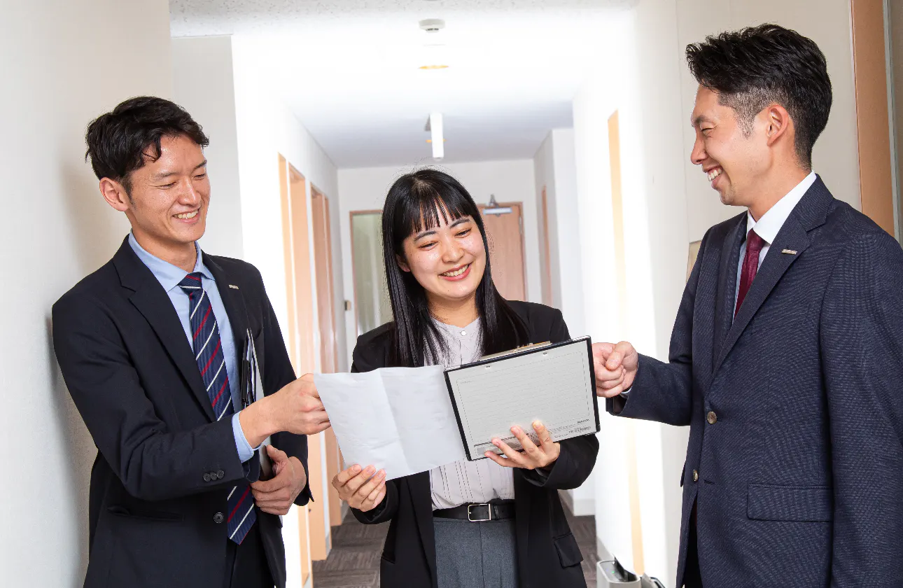 不動産業界をお客様のための業界へ変革するという大きな使命を持つ当社。説明会にて詳しくお伝えしますね！