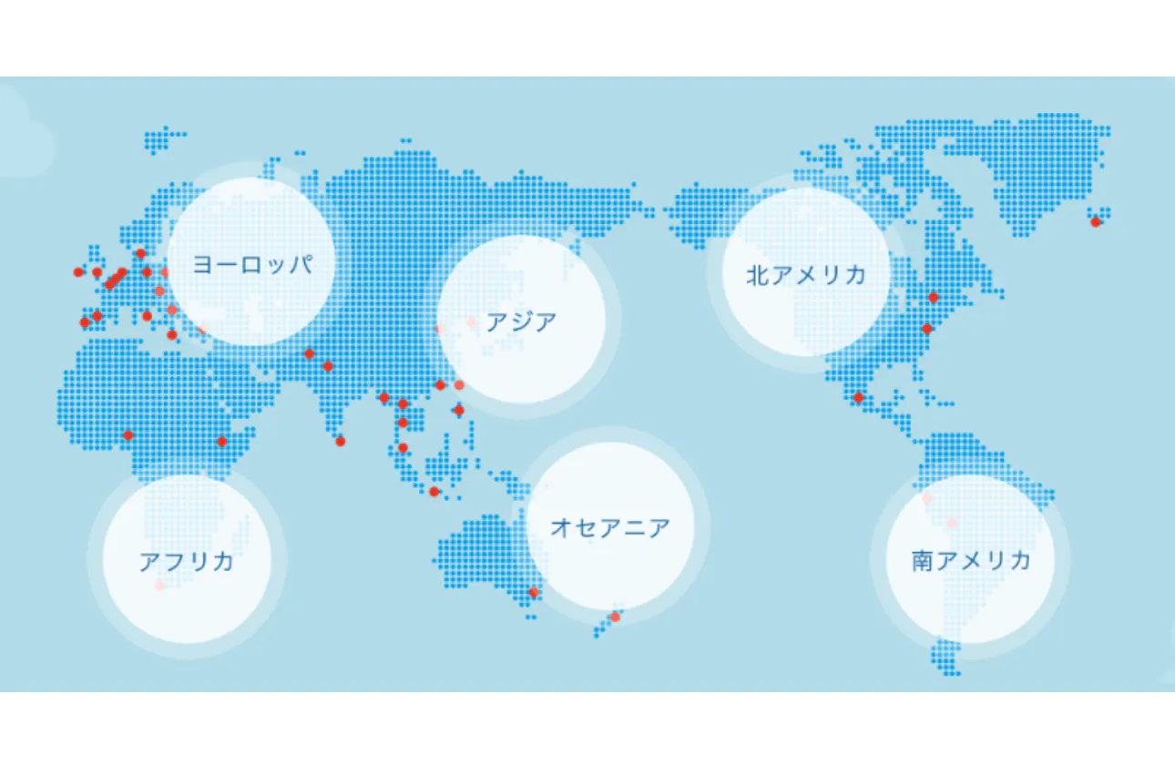 国内外に拡がる、グローバルネットワークによる調達力。