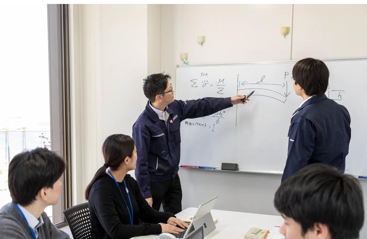 チームで協力し設計遂行!