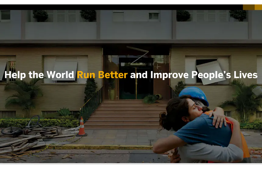 コーポレートビジョン『Help the world run better and improve people’s lives.』