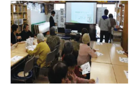 市民を対象に、地域のカフェなどを会場とし、様々な医療情報の講座をMSが講師となり開催しています。薬剤師や栄養士による説明もしています。