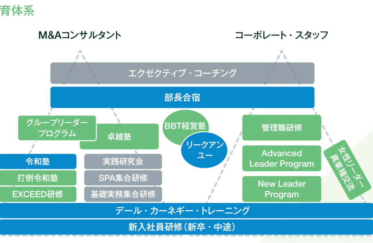 業界内で圧倒的な育成&活躍支援体制